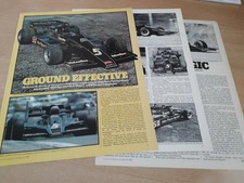 JPS LOTUS 78- The most revolutionary F1 ever -  Original 6 Page Magazine Article