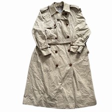 Vintage 70s Aquascutum Aqua 5 Trench Coat Beige Size XL Waterproof