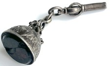Silver Antique Blood Stone
