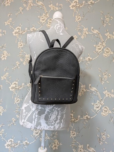 Small faux leather - leather, backpack