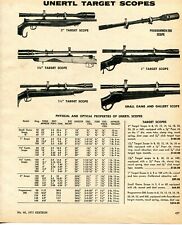 1975 Print Ad of Unertl Telescopes Rifle Scopes Programmer 200, Target, Gallery