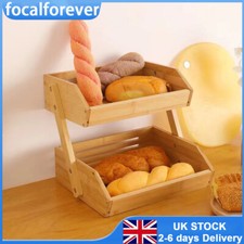 2 Tier Wooden Vegetable Food