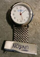 NHS 60 Unison Stainless Steel Working Nurses Fob Watch 
