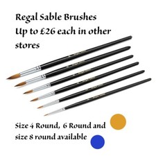 Sable Round Artists Brushes 10