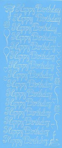 Birthday peel off sticker - peel,
