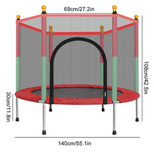5FT Kid Trampoline With Safety