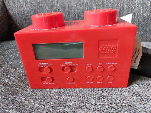 Red lego brick radio - red,