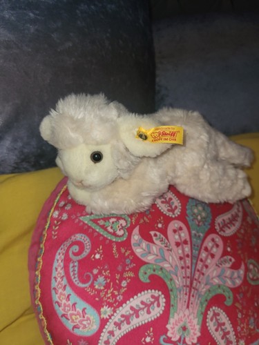Steiff lamb lovely cond - steiff, cream