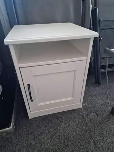 White medium sized - sized, bedside