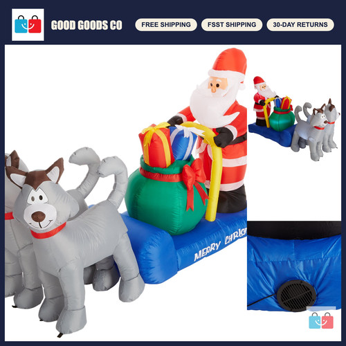 7ft lighted christmas - 7ft,