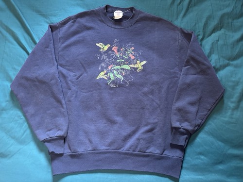 Vintage humming bird - vintage, crewneck
