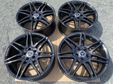 19" MERCEDES E-CLASS W207 C207 W212 ALLOYS WHEELS AMG REFURBISHED BLACK x4
