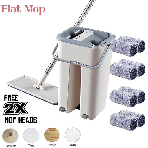 360 flat mop and bucket - flat, set