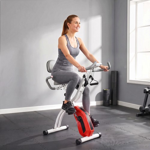 Folding exercise bike - 4-in-1,