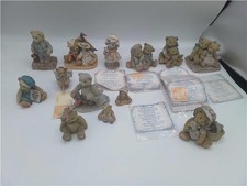 Cherished Teddies Collectable Ornaments, 13 Pieces, some Certificates of Adoptio
