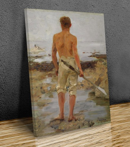 Boy with oar henry scott - boy, an