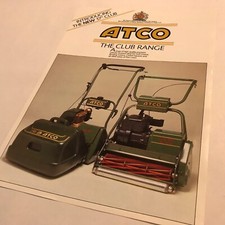 ATCO The Club Range Of Mowers B17 B20 Original 1980s Sales Brochure
