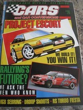 CARS & CAR CONVERSIONS MAGAZINE AUG 1989 RALLYING FUTURE MGB SEBRING DROOP SNOOT