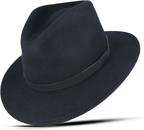 100 wool felt fedora - wool,