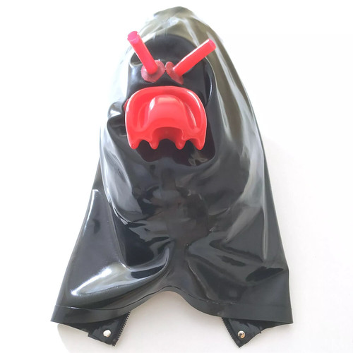 Latex rubber hood mask - latex,