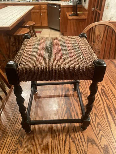 Antique barley twist wood - twist,