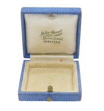 Edwardian Blue Tooled Leather