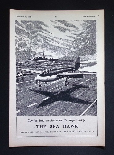 Original 1950 advert - original, hawker