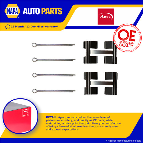 Brake pad fitting - brake, front