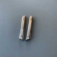 2 Heavy Vintage Old White Metal Silver Sewing Needle Cases ?