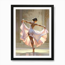 Ballerina 11 Art Print Framed