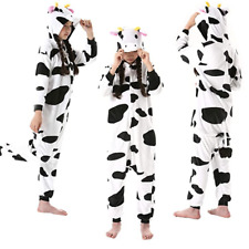 Kids Halloween Xmas Costumes Cow Cosplay Pajamas Novelty Onepiece Nightwear