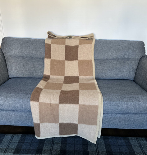 Vintage blanket throw - 70%, lama
