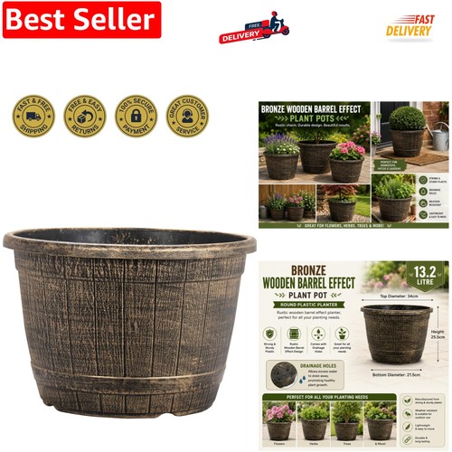 Bronze wooden barrel effect - bronze,