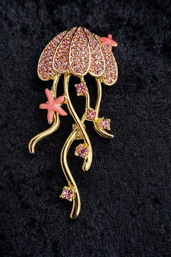 Jellyfish brooch vintage - jellyfish,