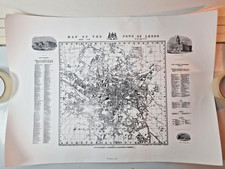 Leeds Town Map 1866 W Brierley