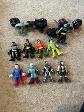 Imaginext DC Heroes Figure Bundle Batman Robin Joker Mr Freeze Superman