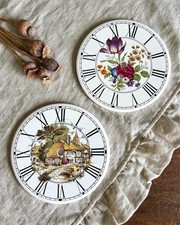 Pair of Ceramic Clock Coasters