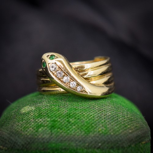 Vintage diamond and emerald - and,