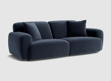 LOAF Squishblocks Medium Modular Sofa in Liquorice Blue Clever Deep Velve (1787)