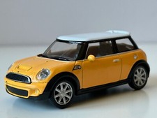 Mini Cooper S British Family Car Model Diecast Toy Yellow 1:43 Scale Welly