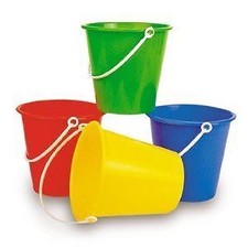Beach Bucket Small Toy for Kid Assorted Colour Summer Sand Castle Garden Sandpit