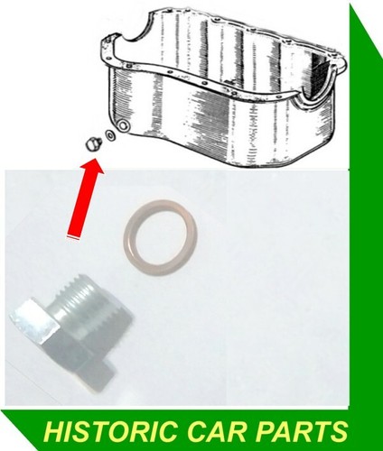 Oil sump drain plug - sump/drain, copper