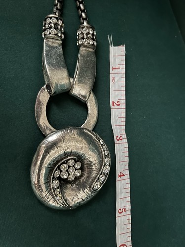 Metal hand made necklace - hand,