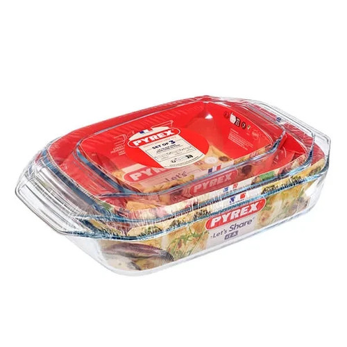 Pyrex set glass oven - pyrex,