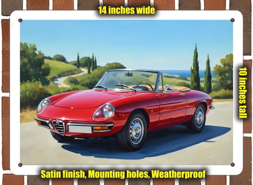 Metal sign 1966 alfa - metal, romeo