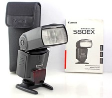 Canon Speedlite 580EX w/ case & manual - Flash for Canon Digital Cameras