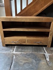 Solid mango wood corner tv