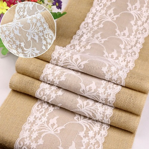 Shabby chic burlap floral lace - shabby,