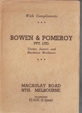memorabilia ,BOWEN & POMEROY 