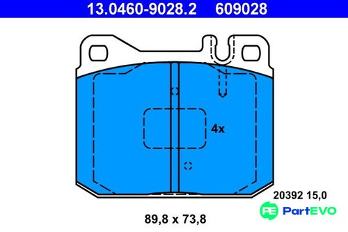 Ate disc brake pad - ate,